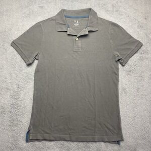 Gap Polo Shirt Short Sleeve Men's Small Grey Casual 100% Cotton
